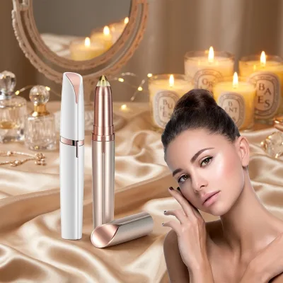 Factory Wholesale Portable Electric Rechargeable Eyebrow Trimmer Mini USB Rechargeable Eyebrow Epilator