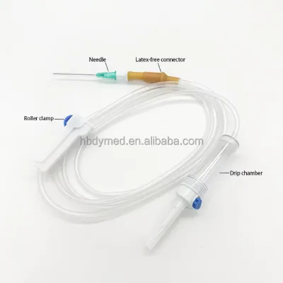 Hot Sale Similar Icon Hospital Medical Products IV Infusion Set with Luer Slip or Luer Lock Disposable Infusion Tube Set
