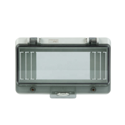Hot Sale Transparent PC Window Cover Economical 8 Way Outdoor IP67 Distribution Box with Lock