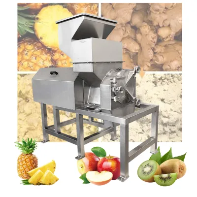 Three-blade Rotor Cactus Fruit Crushing Machine Industrial Frozen Fruit Grinder Stainless Steel Fruit Crusher and Juicer