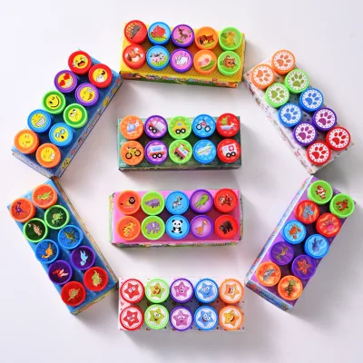 Assorted Self-Inking Stamps Kids Self Ink Seals Party Favors for Birthday Carnival School Halloween Christmas Gifts