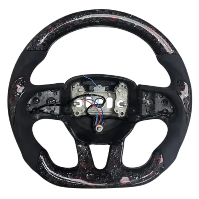 Most Popular Forged Carbon Fiber Microsuede Grip Steering Wheel for Dodge Challenger SRT Car Steering Wheel