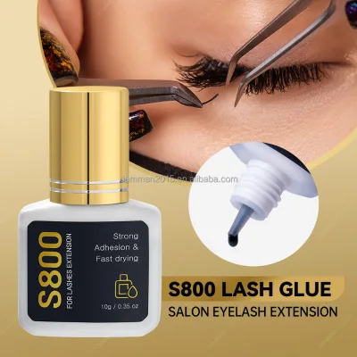 Korea Eyelash Adhesive Original S800 Lash Glue 1 Second Fast Dry Extension Glue Lasting 5-7 Weeks Lash Bond Wholesale