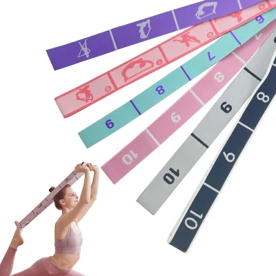Finny Brand Yoga Resistance Elastic Mini Custom Band Set Handles 30-50lb Tension Durable Anti-Slip Spandex/Polyester Material