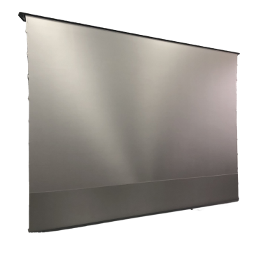 72-100 Inch PVC Motorized Projection Screen White Floor Rising Design Electric Projector Screen for Home Theater