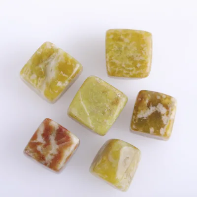Wholesale Besr Quality Natural Crystals Healing Stones Yellow Apatite Tumbled Stones