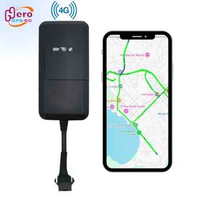 Wired GPS Tracker for Vehicles Real-Time Tracking 4G SIM No Monthly Fee No Subscription Includes Trip History Fence GSM/GPRS