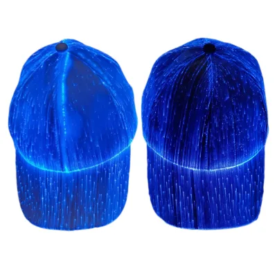 Light up Fiber Optic Hat EL Products Music Festival Concert Cap Colorful LUminous Glow in the Dark Led Hat