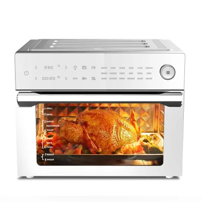 French-Operated Electric Air Fryer Oven Combo Rotisserie Deep Fryer Oil-Less Cooker Convection Oven Warmer Pizza Oven