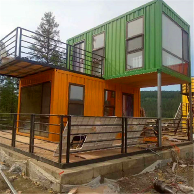 Container House Luxury 4 Beds Room Villa Modular Container Hotel Made Container Cheap Shipping Cost for Sale