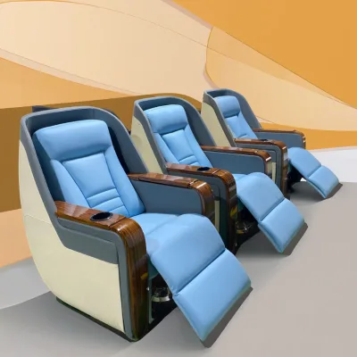 New Product Intelligent Home Cinema Luxury Cruise Electric Recliner Sofa Durable Soft Home Theater Seat Synthetic Leather
