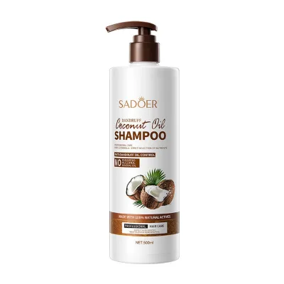 Anti-Dandruff Oil Control Coconut Oil Shampoo, 500ml No Parabens Natural Daily Home Hair Care
