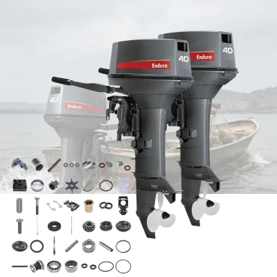 Fits Yamaha 40Hp 2 Stroke Outboard Motor Stable Power for RIB Rigid Inflatable Patrol Boats with Gearbox