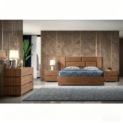 Wholesale Bedroom Furniture Package, High Quality Complete Bedroom Suite for Furnished Housing & Boutique Hotel
