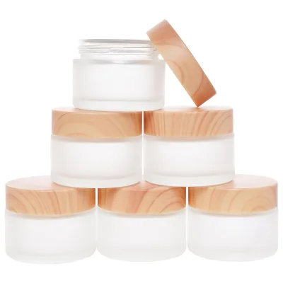 30g frosted glass face cream jar wide mouth special shape frosted glass eye cream jar 30g cream jar