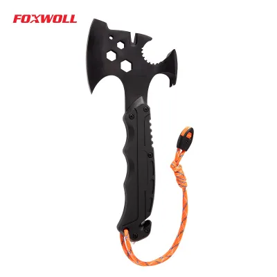 Wholesale Stainless Steel Survival Multitool Axe Fiberglass Handle Multipurpose Fire Emergency Axe