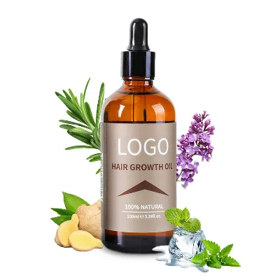 7days Ginger Oil Chebe Powder Onion Oil Wholesale Thickening Anti-Hair Loss Serum Organic Unisex for Curly/Damaged/Dry Hair