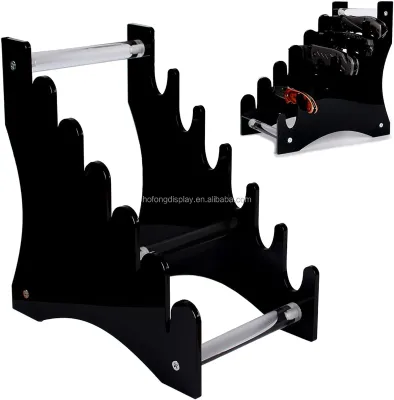 HoFong Mini Pocket Anime Knife Display Stand Desktop Acrylic Knife Holder for Shelf Storage