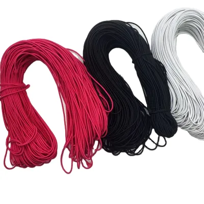 Hengda Customized High Quality 5mm 6mm 8mm Black Latex Stretch Rope Clothing for Bags Guaranteed Quality Proper Price Factory