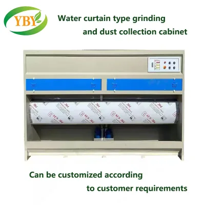 Easy-to-Operate Yiboyuan Open Face Water Paint Booth with Wet Water Curtain Cabinet Motor Core 1 Year Warranty 300kg