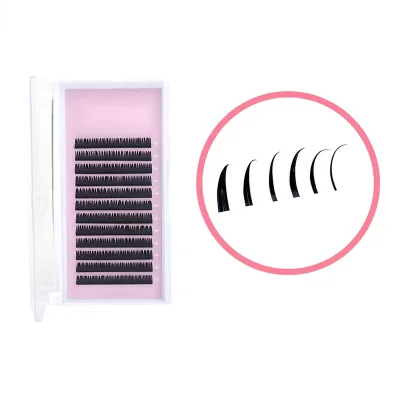 New 0.07mm Wet Eyelash Extension Manga Wispy Cosplay Type Spikes Lashes Extensions Volume Premade Fans Lashes Supplies