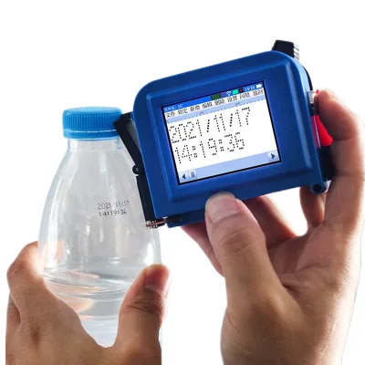 Mini Handheld Inkjet Printer with Fast Dry Ink Multicolor Printing for Leather Flex Egg Tube Applications