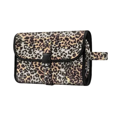 Women's Custom Waterproof Cosmetic Organizer Bag with Zipper Closure Fashion Stone Pattern for Toiletry Bag for Travel & Hanging