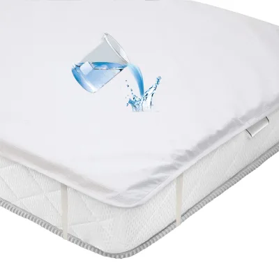 Cotton Terry Cloth Waterproof TPU Laminated Mattress Protector Incontinence Pad with Elastic