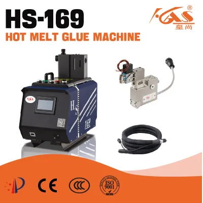 HS-169 High-Accuracy Hot Melt Glue Applicator Automatic Gluing Machine Wood for Printing Book Binding Post Press Equipment