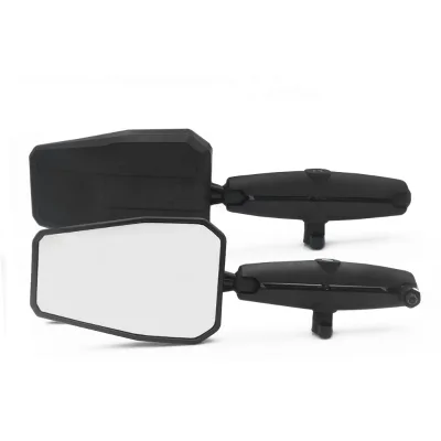 Motorcycle ATV Rear View Mirrors Black Universal Angle Adjustable Aluminum Motorcycle Mirror
