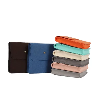 Reusable Recyclable Velvet Bags for Jewelry Necklaces Personalized Makeup & Souvenir Bags with Silk Screen Printing