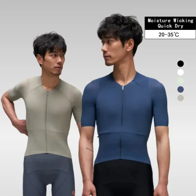 BLACK LABEL Men's Summer Short-Sleeve Sublimated Polyester Cycling Jersey Breathable Quick-Dry Road & MTB Bike Top
