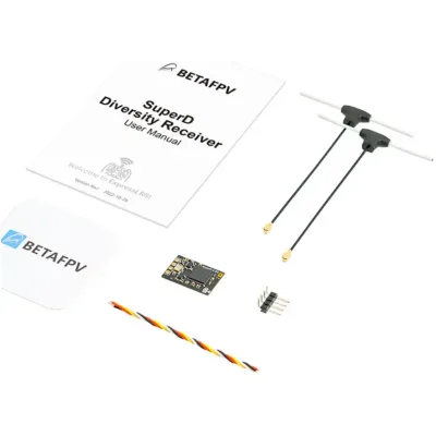 BETAFPV SuperD ELRS Diversity Receiver RC Racing FPV 2.4G/915MHz/868MHz Receiver