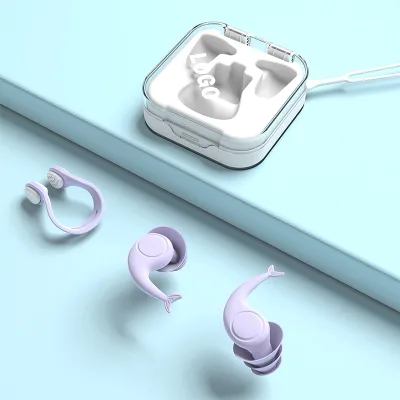Factory Direct Silicone Adults Swimming Soft Comfortable Nose Clips & Earplug Set for Diving Surfing Lung Tests