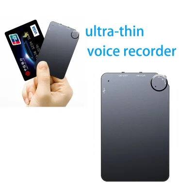 Ultra-Thin 4mm Portable Digital Voice Recorder HD Noise Reduction 150 Hours Long Recording Small Size 4 Year Warranty