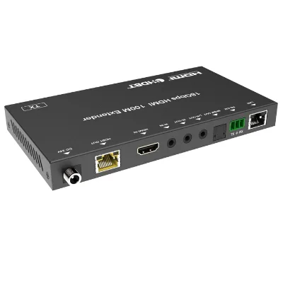 18Gbps  hdmi Kvm Extender with Bi-directional IR Supports USB KVM and PoC Function for Home Theatre System