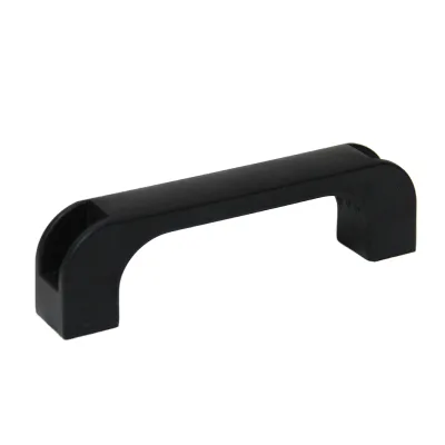 Reinforced Nylon U-Shaped Pull Handle Modern Industrial Bridge Shape for Cabinet Tool Accessory Black Plastic Welder Machine