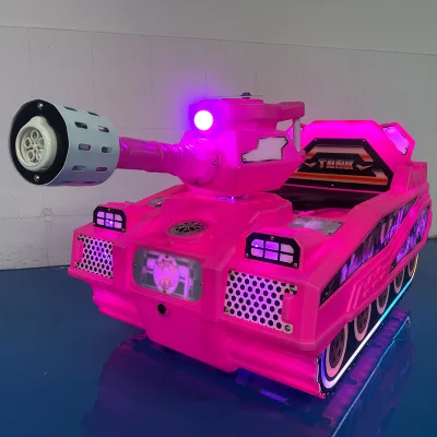 Red tank Kiddie Rides Drifting Car Shared Bubble Outdoor Kids' Ride-on Toys Child Music Lights Amusement Park Rides Bumper Car