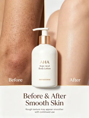 Kojic Acid BHA PHA Miracle Calming AHA Body LotioNn Salicylic Acid Exfoliating Body Moisturizer for Dry & Rough Skin