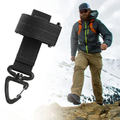 Key Ring Tactical Hanging Buckle Carabiners Climbing Rope Keychain Holder for Glove Outdoor Camping