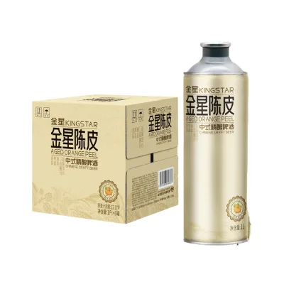 KingStar 1L Mandarin Peel Herb & Spice Ale Beer Natural Taste Bottles & Aluminum Cans Bulk Supply for Supermarket