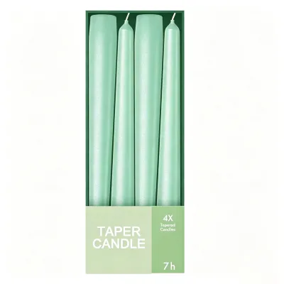 Christmas Decorative Long Candle Pack of 4 Colorful Taper/Dinner Candle Decor Candles OEM/ODM Service