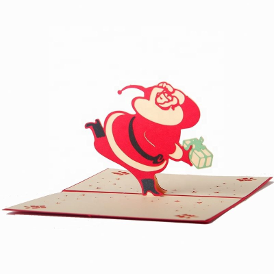 Wholesale Cheap Postcard Santa Claus Gift Sets 3D Luxury Christmas Card Greeting Cards