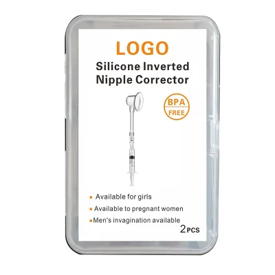 2024 Factory Price One Pair Silicone Nipple Corrector with Measuring Cup Scale 10ml Capacity for Lactating Mother Nipple Repair