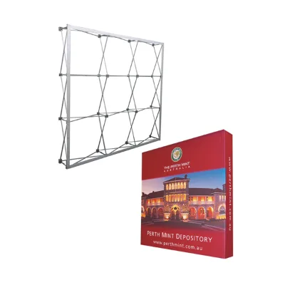 Outdoor Round Pop up Banner Display Stand for Trade Shows