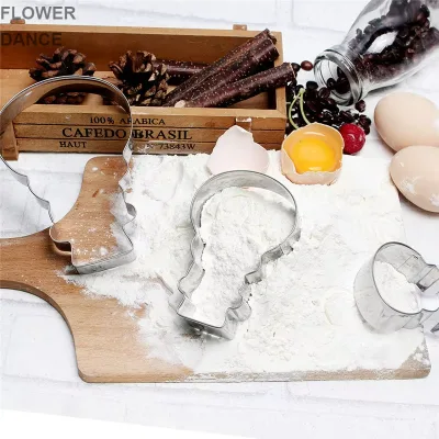 Cross-border Specialized Snowman Cookie Mold Christmas 3-piece Set Cake Mold Model YW0062-1 Factory Stock Wholesale