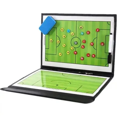 Wholesale PU Football Coaching Board Durable Portable Soccer Couching Board With Chesses Football Training Equipment