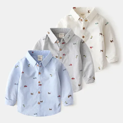 Printed Fabric Kids Children Long Sleeve Safety Pakistani T-shirts With Pattern From China Supplier