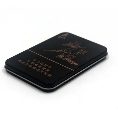 High Quality Small Hinged Metal Cans Prerolls Cigarillo Metal Tin Mini Cigar Tin Box