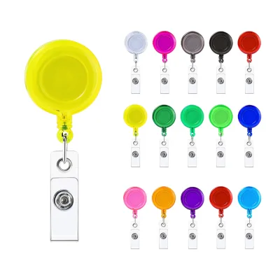 Wholesale Retractable Badge Holder Nurse Accessories Reel Medical Nurse Name Badge Reel Card Holder Metal Clip Name Badge Reel